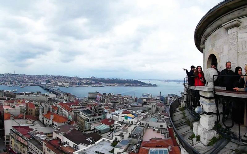 galata tower from above